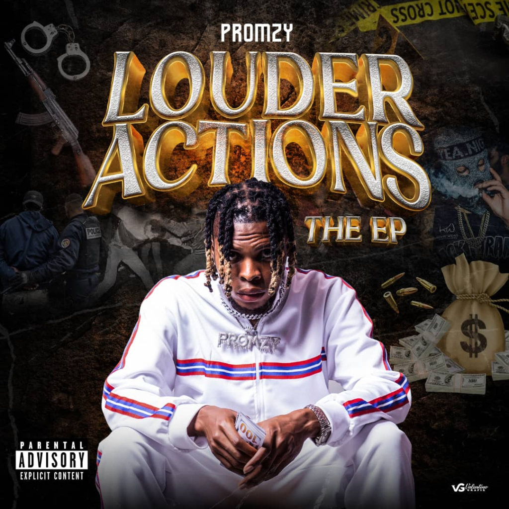 Promzy "Louder Actions" cover art.