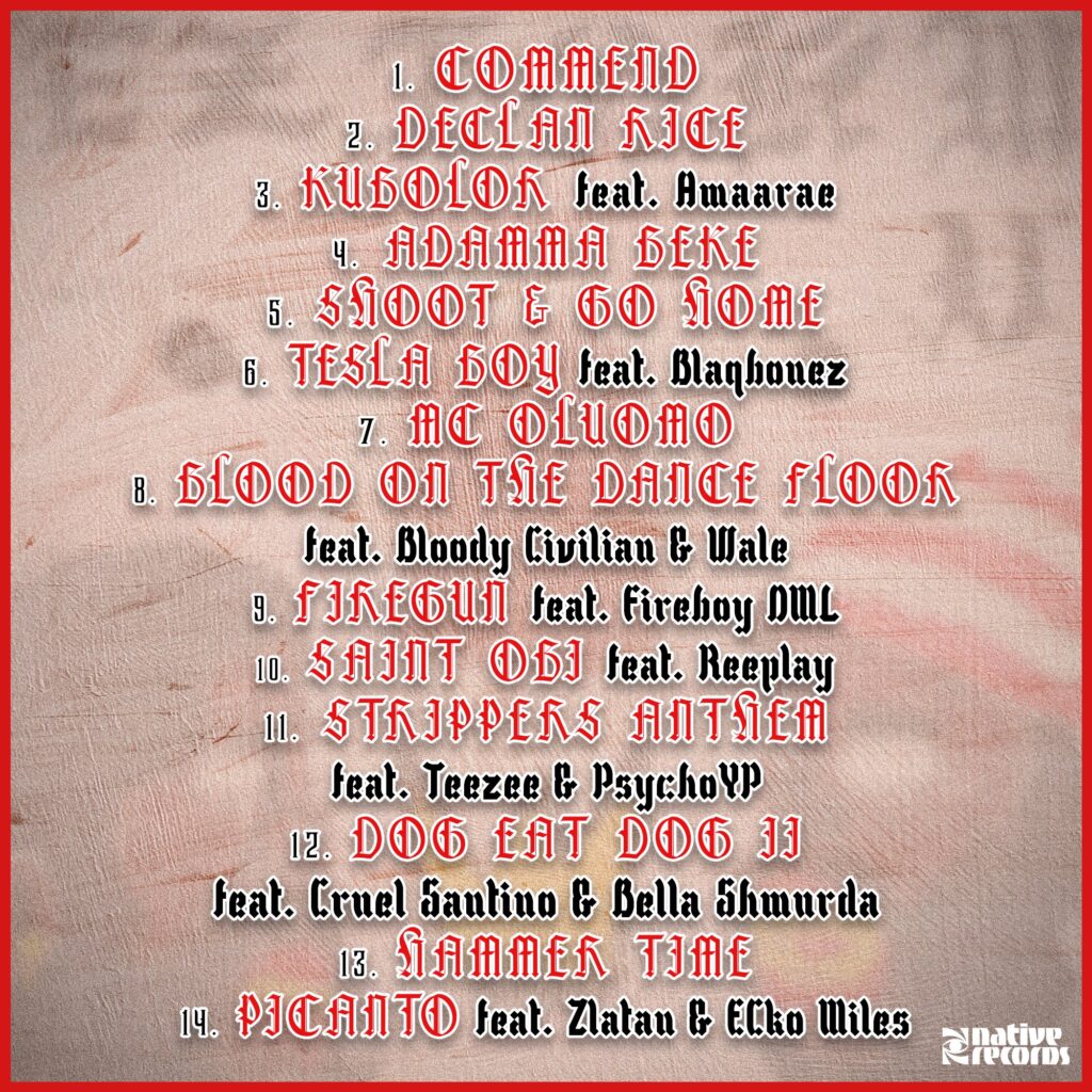 Mixtape Tracklist