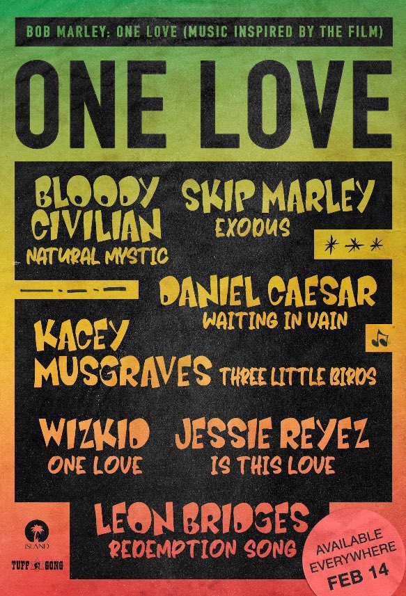 Full tracklist of "One Love" EP