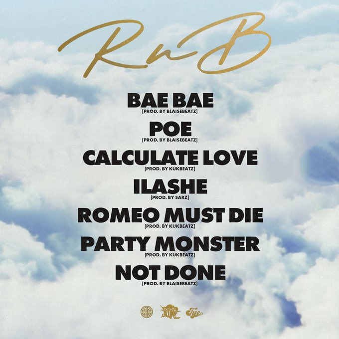 Tracklist for "RnB"