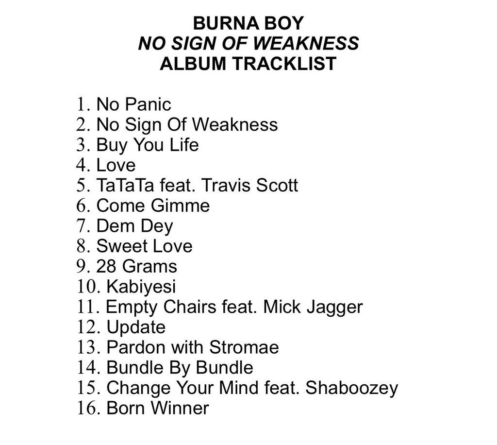 Tracklist