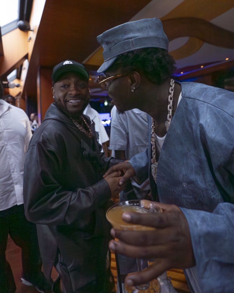 Davido (left) and Zlatan reunite On 'Symbol Of Hope'