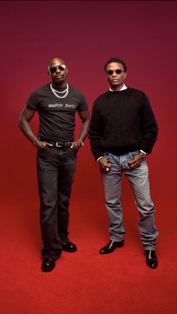 Asake (left) and Wizkid (right)
