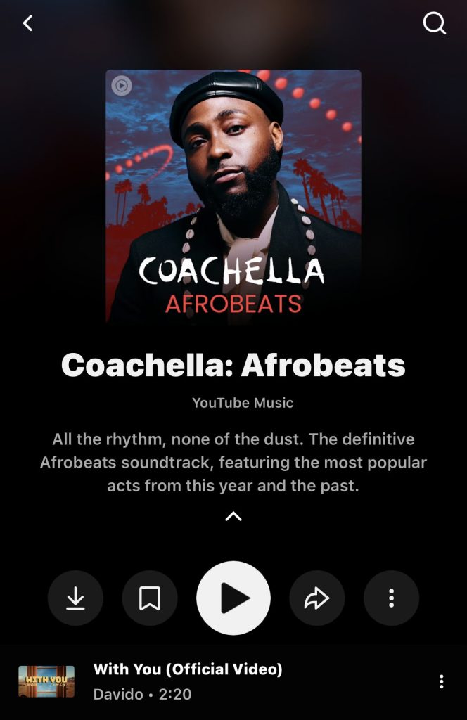 Davido Covers "Coachella: Afrobeats"