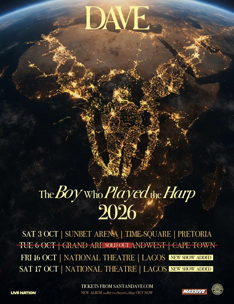 Poster For His Lagos Show